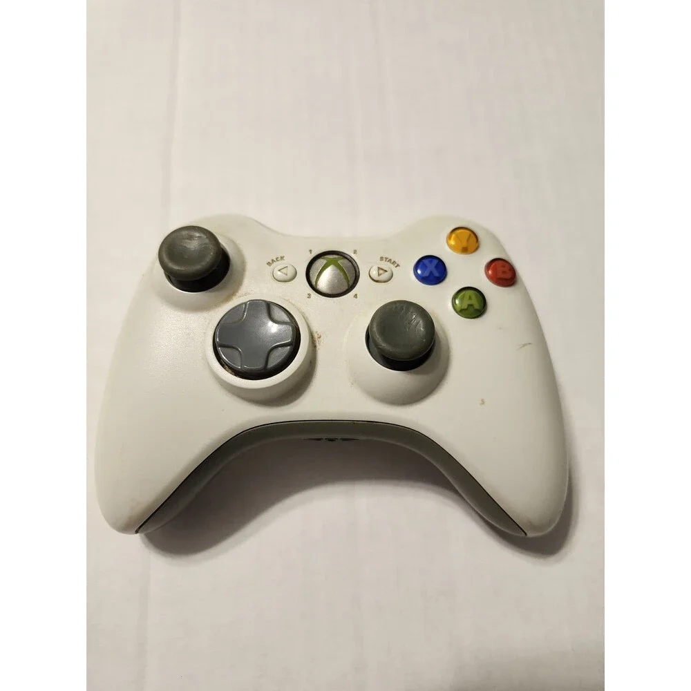 Microsoft B4F-00014 Xbox 360 Wireless Controller - White Untested No Back Cover